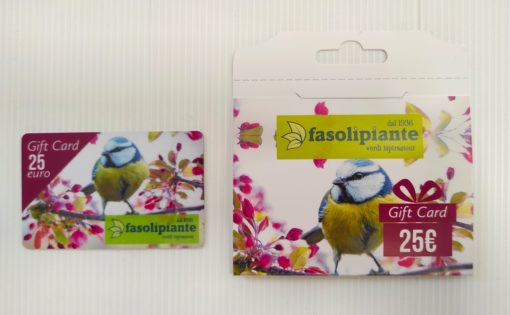 gift card idea regalo originale Fasoli piante da 25 euro