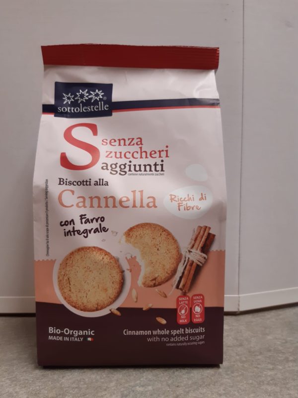 biscotti senza zuccheri aggiunti alla cannella