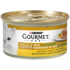 GOURMET GOLD GR. 85 CON POLLO,CAROTE E ZUCCHINE
