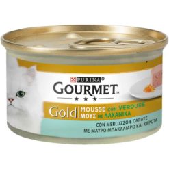 GOURMET GOLD GR. 85 MOUSSE CON MERLUZZO E CAROTE
