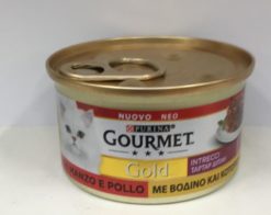 GOURMET GOLD GR. 85 INTRECCI CON MANZO E POLLO