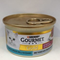 GOURMET GOLD GR. 85 CON TONNO E PESCE DELL'OCEANO