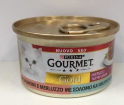 GOURMET GOLD GR. 85 CON SALMONE E MERLUZZO