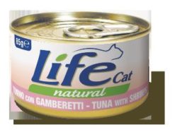 LIFECAT LATTINA GR. 85 TONNO CON GAMBERETTI