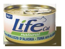 LIFECAT LATTINA GR. 85 TONNO CON MERLUZZO D'ALASKA
