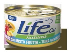 LIFECAT LATTINA GR. 85 TONNO CON MIX FRUTTA