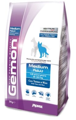 GEMON KG. 3 MEDIUM ADULT TONNO E RISO