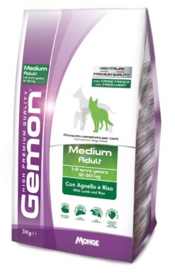GEMON KG. 3 MEDIUM ADULT AGNELLO E RISO