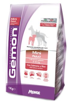 GEMON KG. 1 MINI ADULT SALMONE E RISO