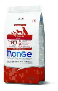 MONGE CANE ADULT ALL BREEDS KG. 2,5 AGNELLO RISO