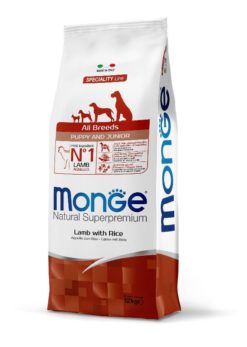 MONGE CANE ALL BREEDS PUPPY KG. 12 AGNELLO/RISO