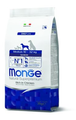 MONGE CANE SENIOR MEDIUM KG. 3 POLLO