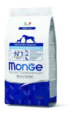 MONGE CANE MEDIUM STARTER KG. 1,5 POLLO