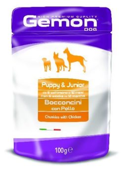GEMON DOG BUSTA GR. 100 PUPPY JUNIOR POLLO