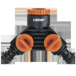 PRESA DOPPIO RUBINETTO BL.