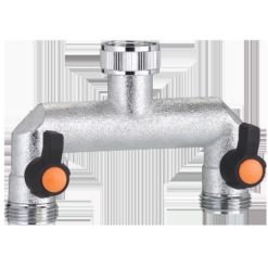 RUBINETTO 2-VIE FILETT. REG. METAL