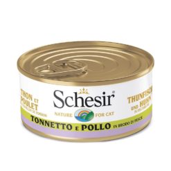 SCHESIR CAT 70gr Tonnetto e pollo in brodo di pesc