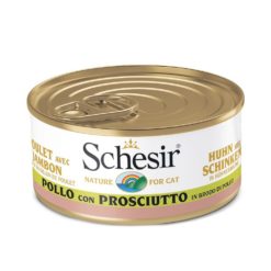 SCHESIR CAT 70gr Pollo prosciutto in brodo pesce