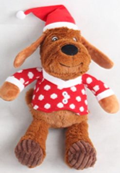 PELUCHE CANE NATALE 40CM PER CANI