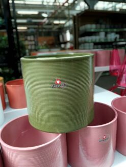VASO SCHEURICH GLASS OLIVE 828/16 IN CERAMICA
