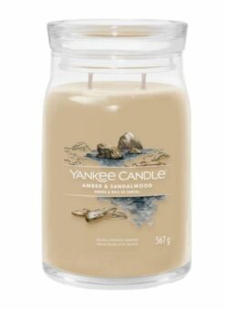 YANKEE CANDLE SIGNATURE LG AMBER SANDALWOOD